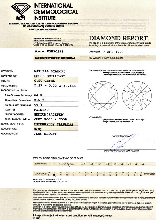 Foto 9 - Diamant 0,50ct Brillant Lupenrein River E IGI Expertise, D5136