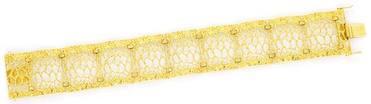 Foto 1 - Designer-Rohgold Waben Armband Goldarmband Gelbgold 14K, K2344