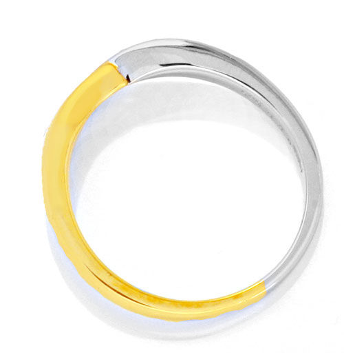 Foto 3 - Diamant-Ring Gelbgold-Weißgold 0,13 Diamanten, S6216